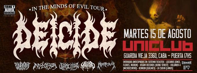 DEICIDE EN VIVO EN ARGENTINA: “Practican lo que predican” thumb image