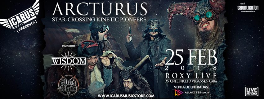EN MENOS DE DOS AÑOS ARCTURUS LLEGA DE NUEVO A LA ARGENTINA thumb image