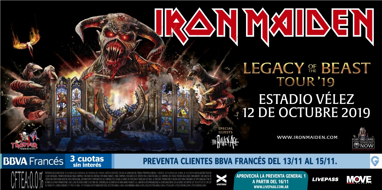 IRON MAIDEN EN ARGENTINA: El Legado llega a Buenos Aires thumb image